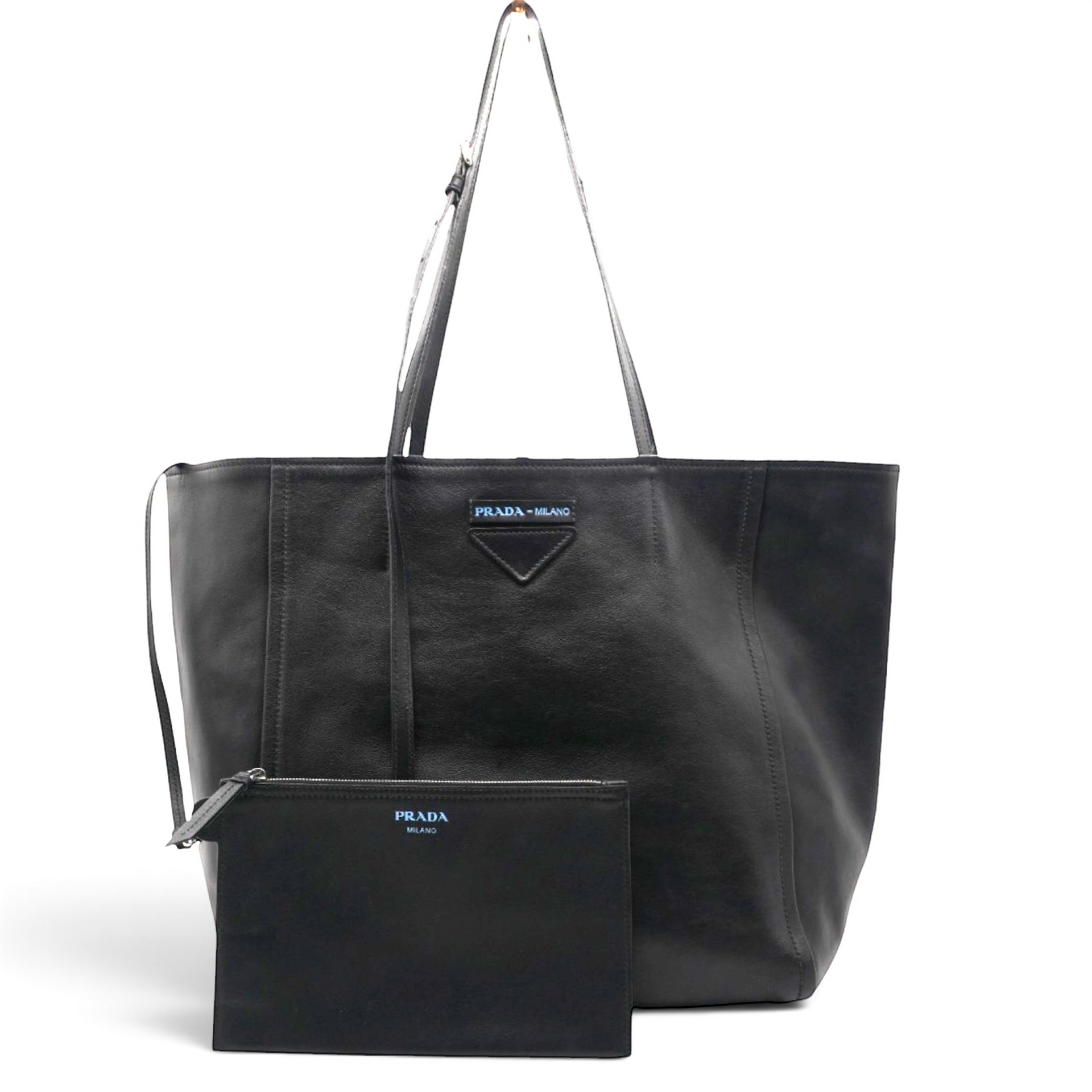 Prada Grace Lux Light Concept Shopper Tote Black Astrale 