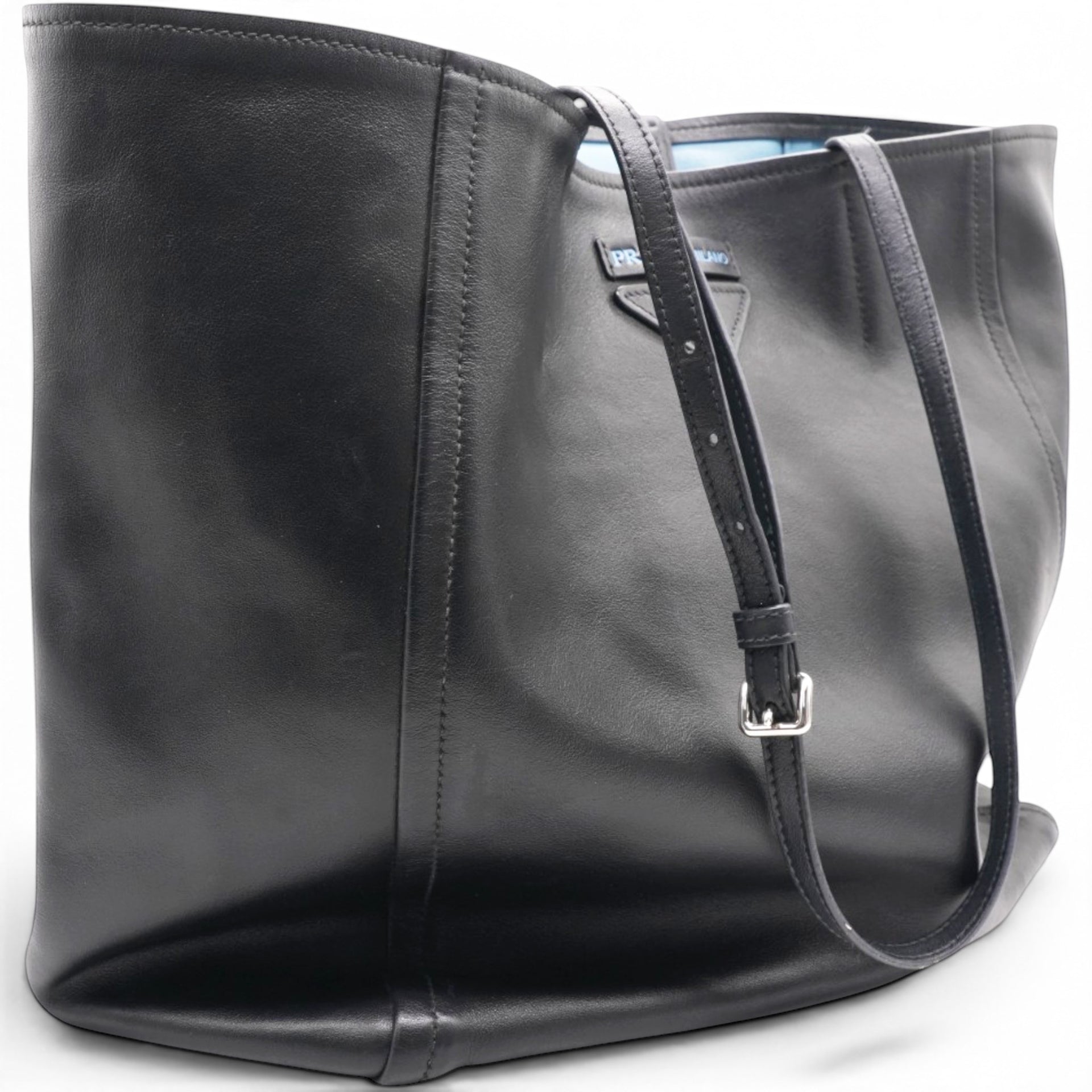 Prada Grace Lux Light Concept Shopper Tote Black Astrale 