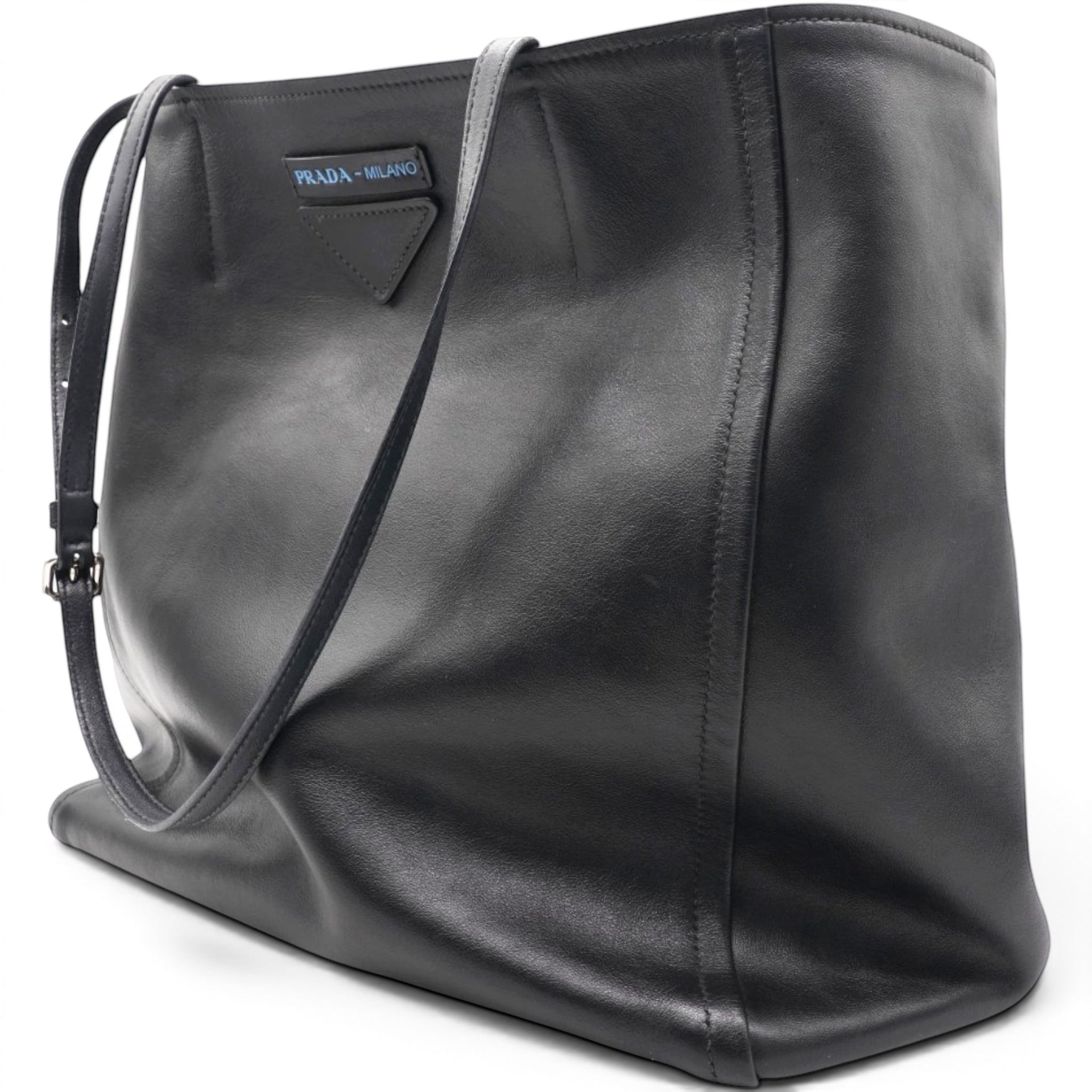 Prada Grace Lux Light Concept Shopper Tote Black Astrale 