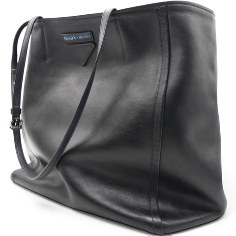 Prada Grace Lux Light Concept Shopper Tote Black Astrale 