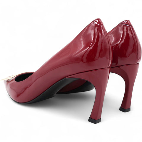 Roger Vivier Burgundy Patent Leather Trompette Pumps Size39.5 