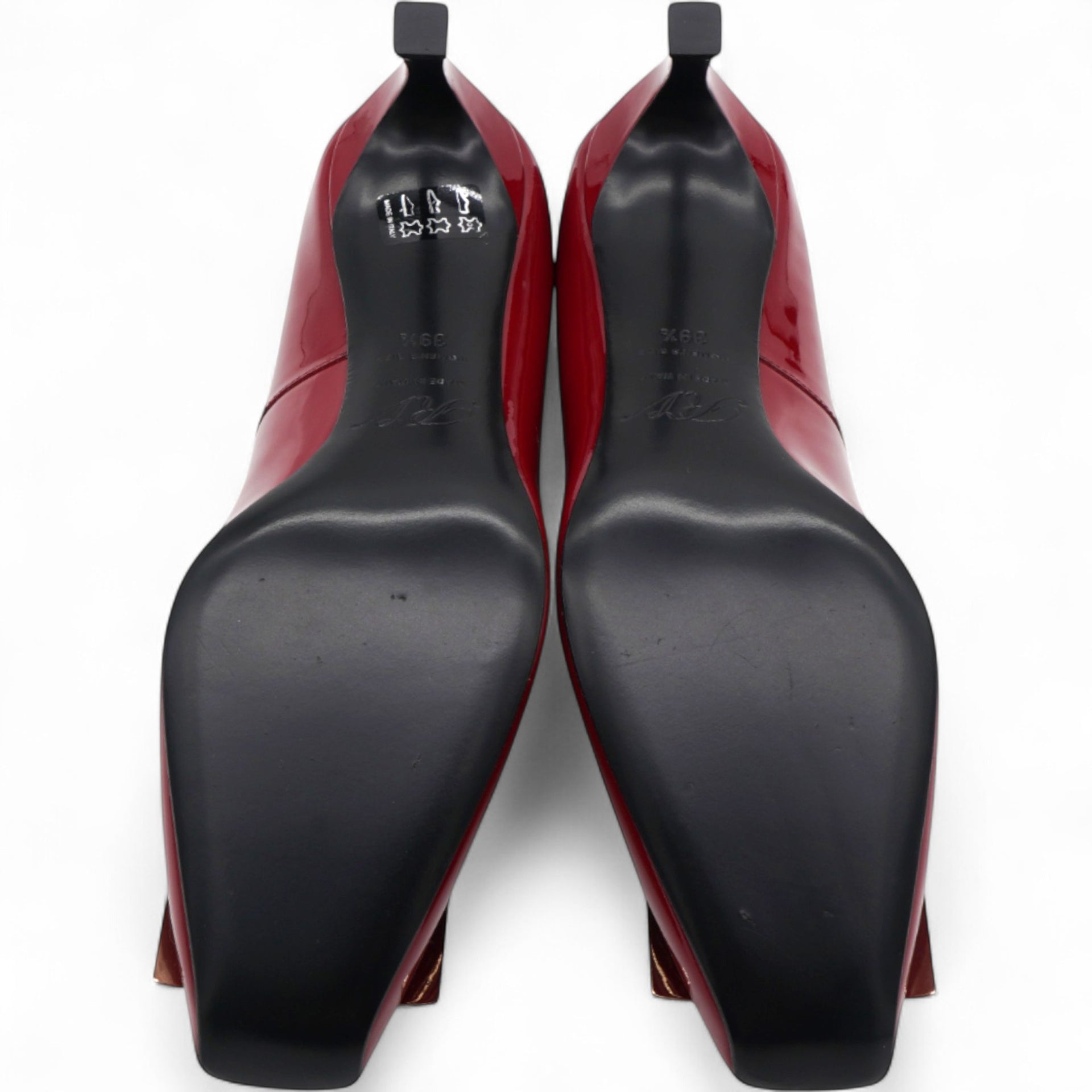 Roger Vivier Burgundy Patent Leather Trompette Pumps Size39.5 