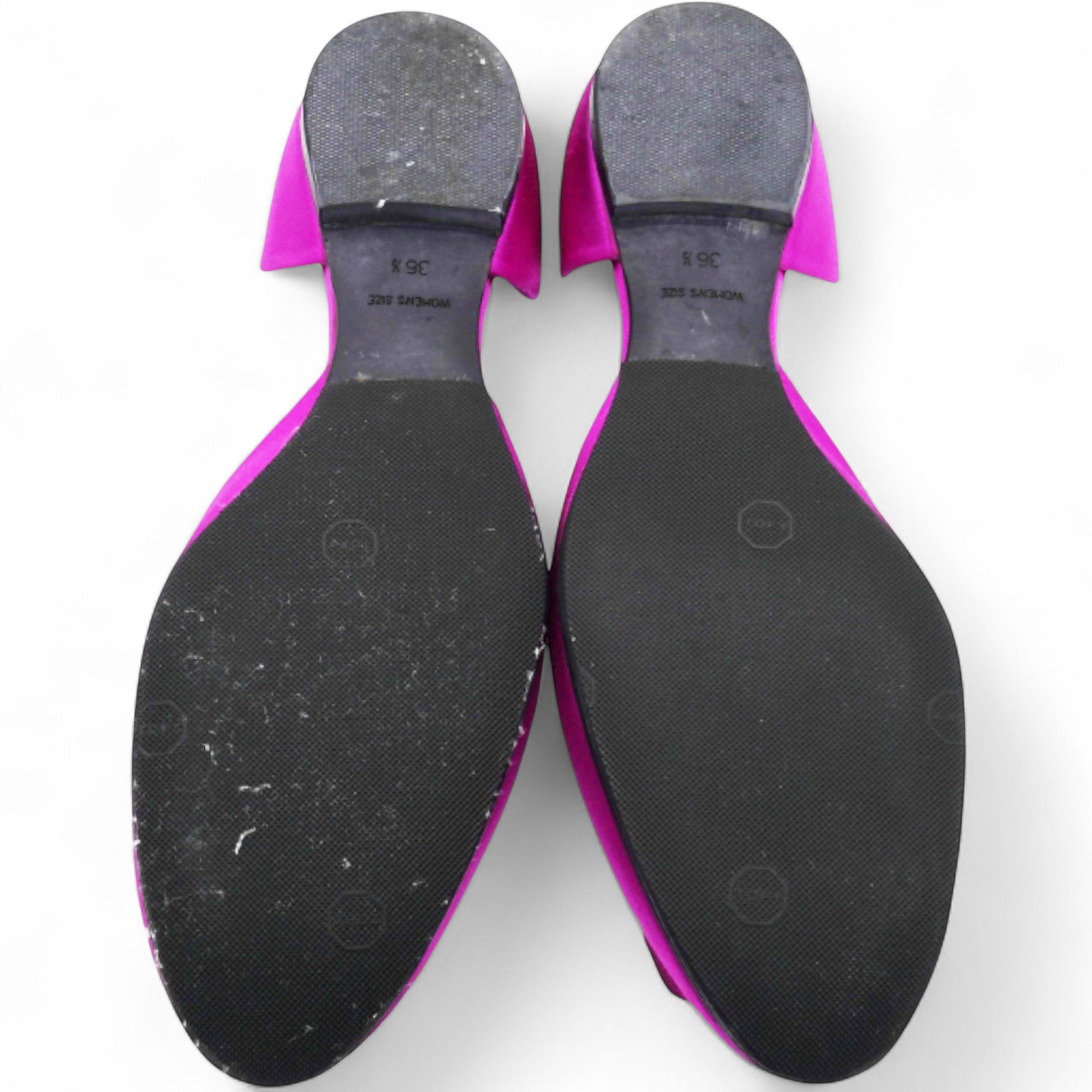 Roger Vivier Purple Satin Ballerine Chips Strass D'Orsay Flats Size36.5 