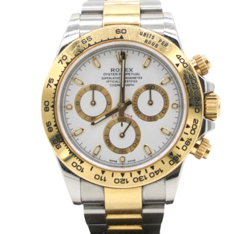 Rolex Daytona Two Tone White Dial 116503 2018 Oyster 