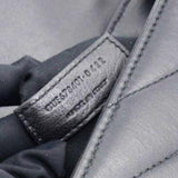 SAINT LAURENT Noir Quilted Leather Loulou Shoulder Bag