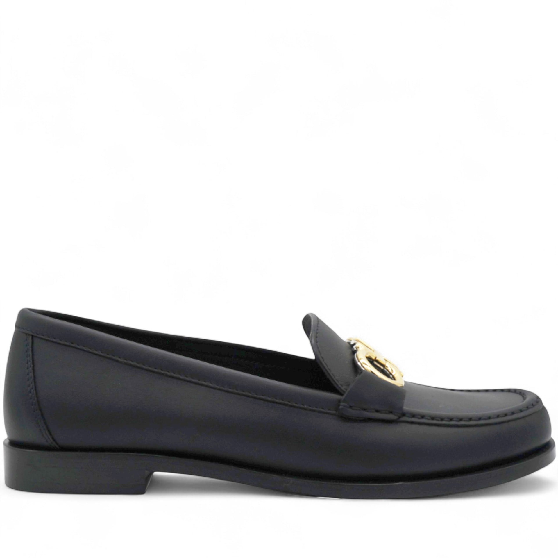 SALVATORE FERRAGAMO Rolo Gancini Leather Loafer Size38/7 