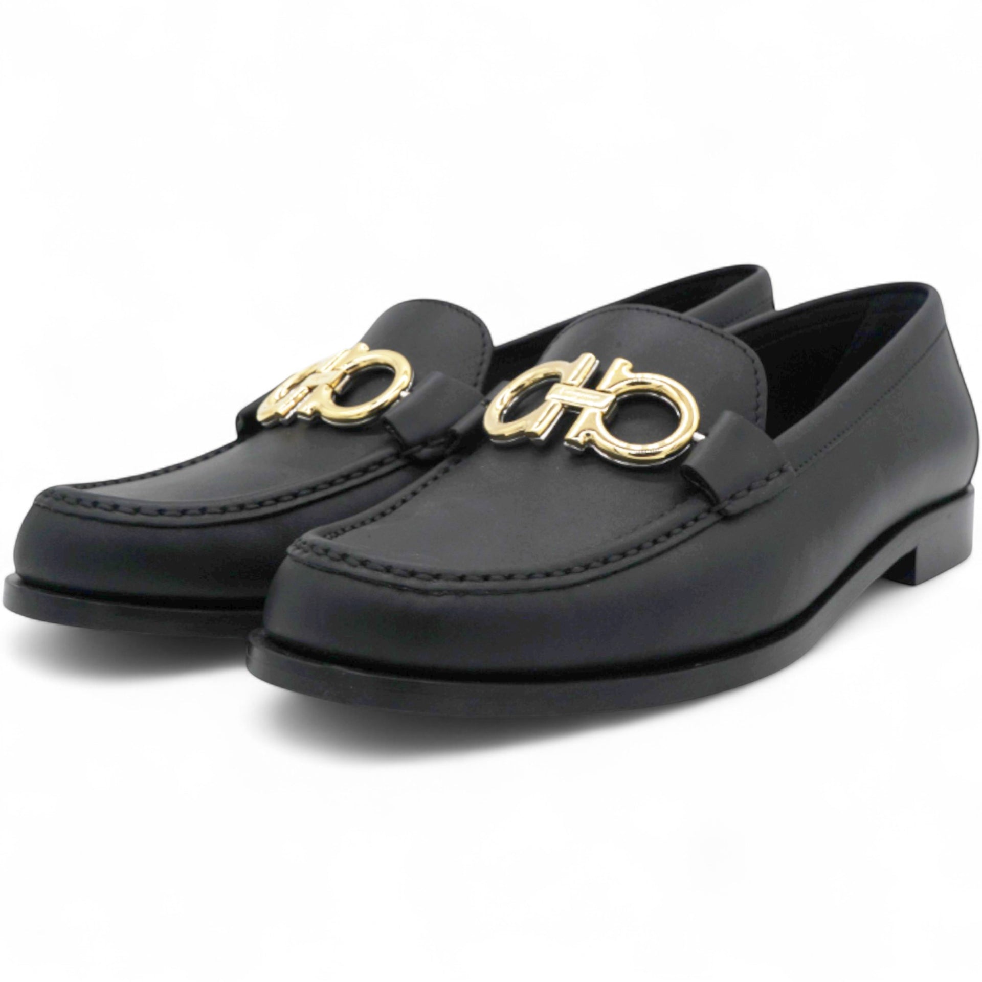 SALVATORE FERRAGAMO Rolo Gancini Leather Loafer Size38/7 