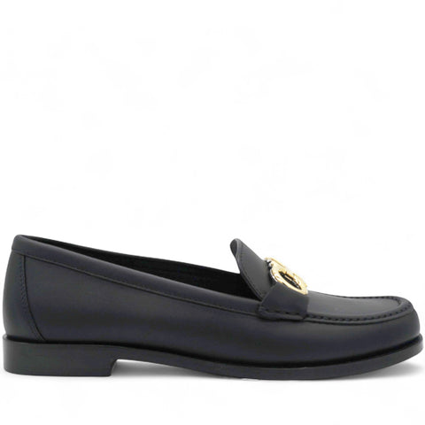 SALVATORE FERRAGAMO Rolo Gancini Leather Loafer Size38/7 