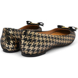 SALVATORE FERRAGAMO Sequin Herringbone Varina Coo Sequin Ballet Flat Raso Size37 