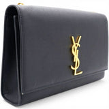 Saint Laurent Black Leather Small Kate Shoulder Bag 