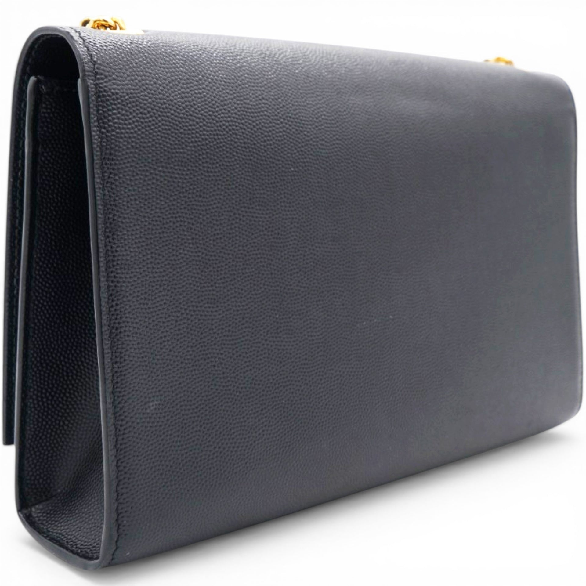 Saint Laurent Black Leather Small Kate Shoulder Bag 