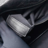 Saint Laurent Crinkled Calfskin Matelasse Monogram Medium Niki Chain Satchel Black 
