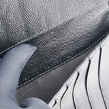 Saint Laurent Grain De Poudre Classic Zip Around Travel Wallet Black 