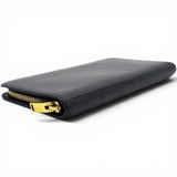 Saint Laurent Grain De Poudre Classic Zip Around Travel Wallet Black 
