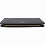 Saint Laurent Grain De Poudre Classic Zip Around Travel Wallet Black 