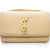  Saint Laurent Grain De Poudre Monogram Kate Satchel Nude Powder 