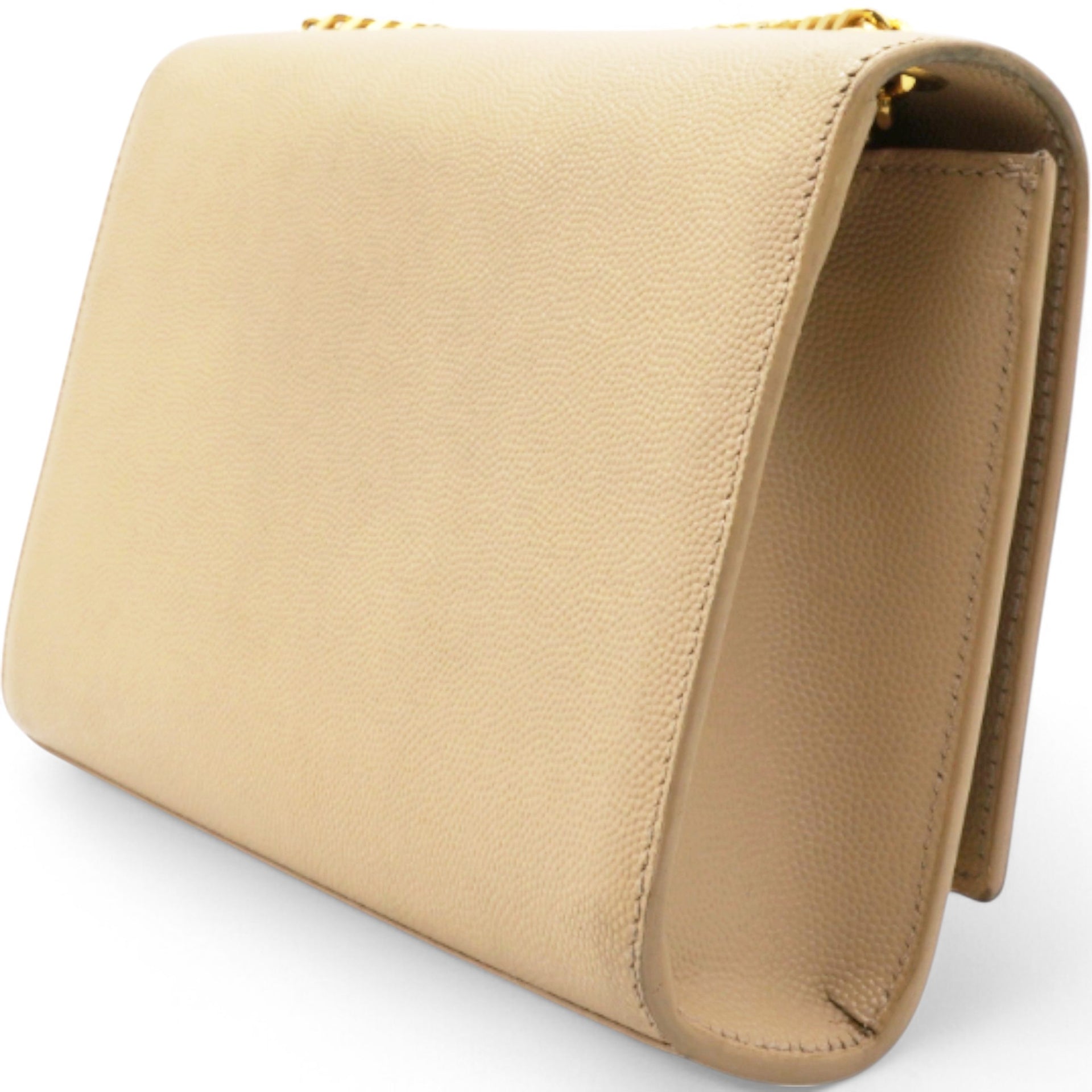  Saint Laurent Grain De Poudre Monogram Kate Satchel Nude Powder 