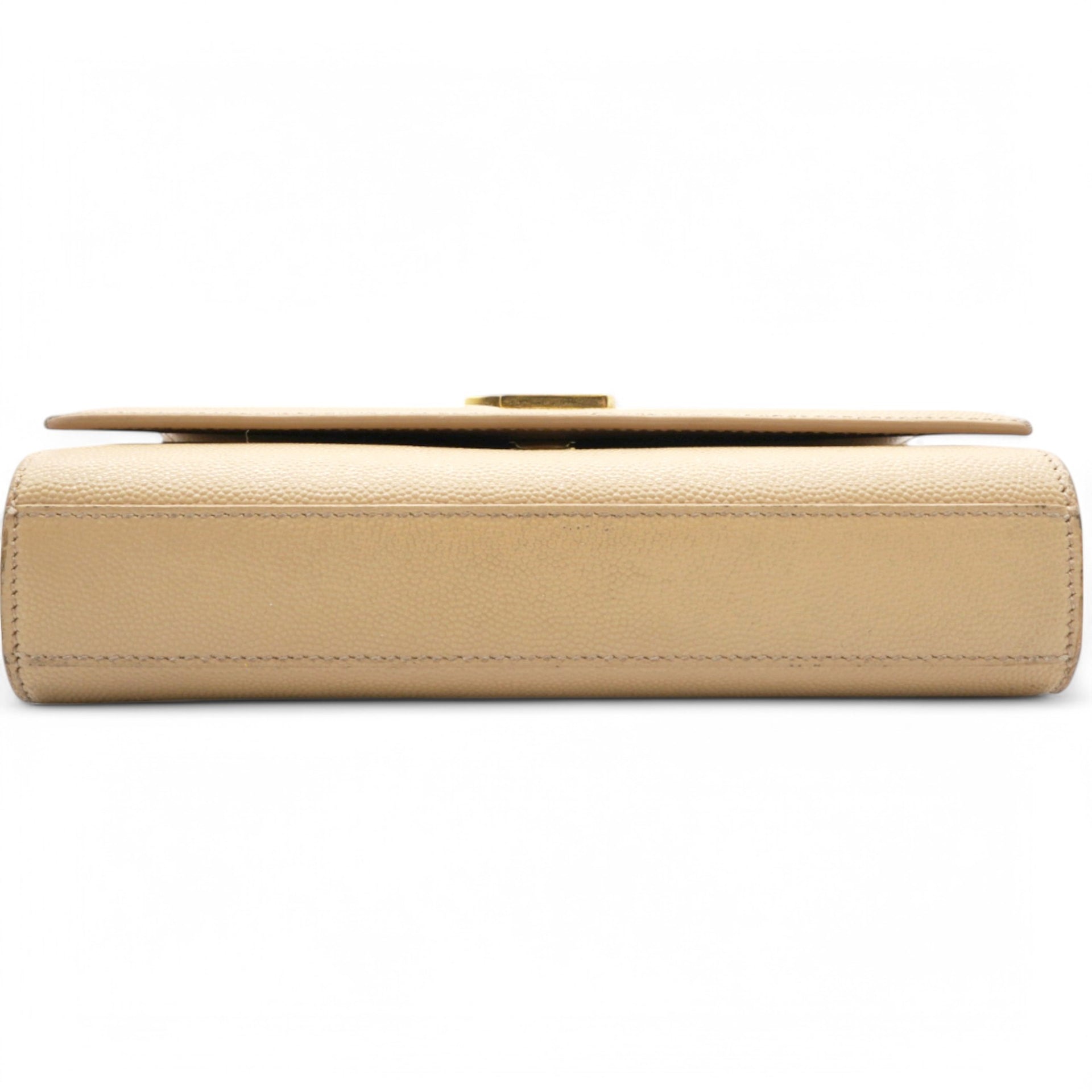  Saint Laurent Grain De Poudre Monogram Kate Satchel Nude Powder 