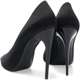 Saint Laurent Satin Crystal Martinique 110 Pump Black Size37  