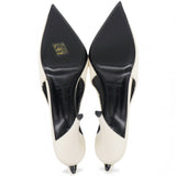 Saint Laurent White Vesper Slingback Pump Heels Size37 