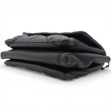 Salvatore Ferragamo Black Quilted Leather Vara Bow Shoulder Bag