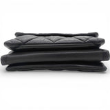 Salvatore Ferragamo Black Quilted Leather Vara Bow Shoulder Bag