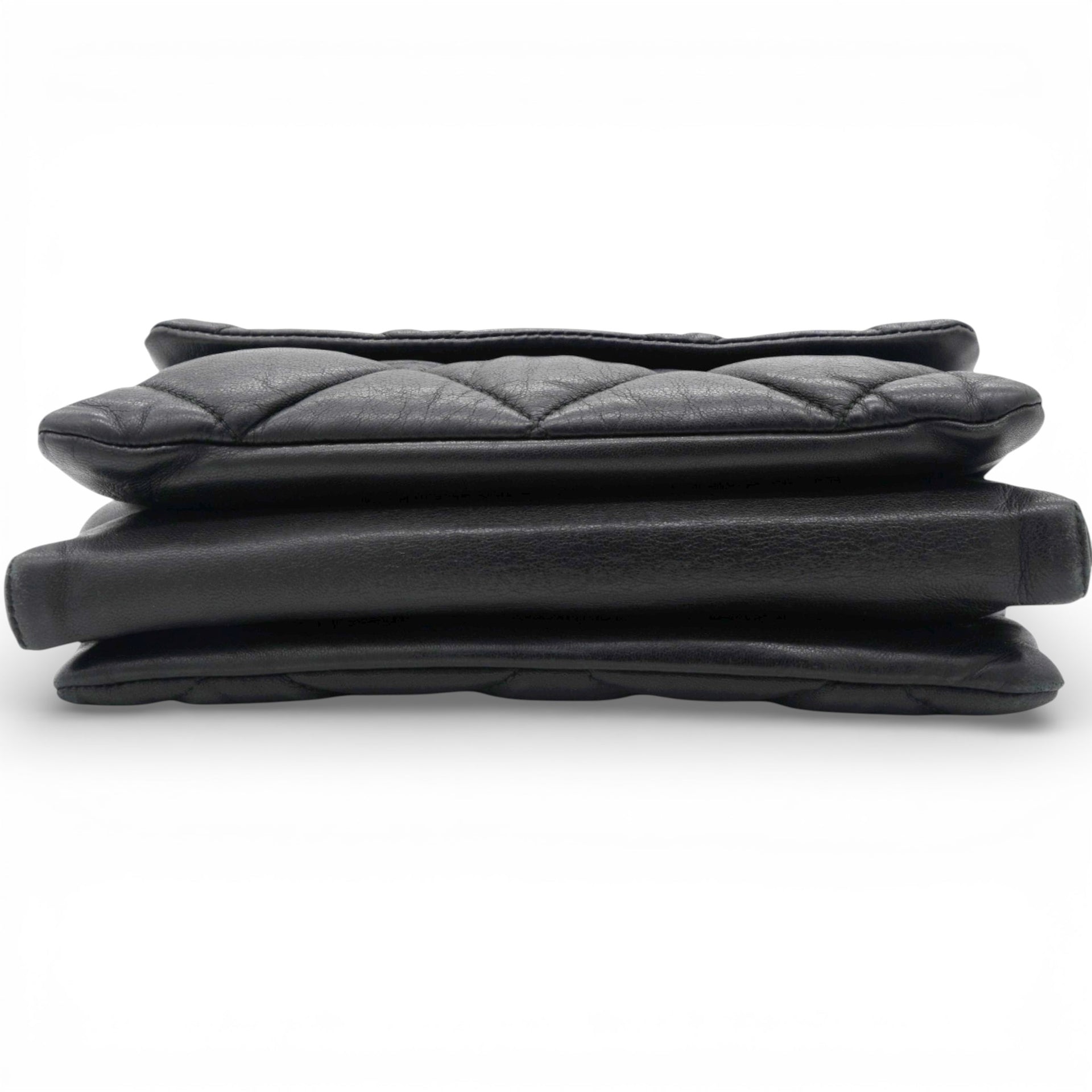 Salvatore Ferragamo Black Quilted Leather Vara Bow Shoulder Bag