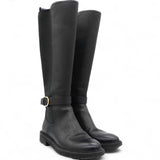 Salvatore Ferragamo Furseo Leather Boots In Black Size36/5 