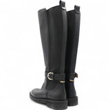 Salvatore Ferragamo Furseo Leather Boots In Black Size36/5 