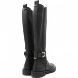 Salvatore Ferragamo Furseo Leather Boots In Black Size36/5 