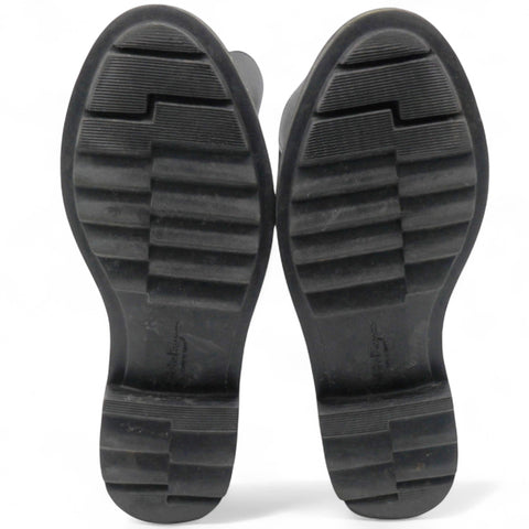 Salvatore Ferragamo Furseo Leather Boots In Black Size36/5 