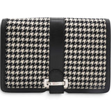 Salvatore Ferragamo Houndstooth Wool Blend Wristlet Clutch 