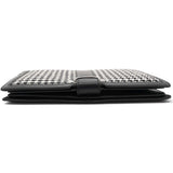 Salvatore Ferragamo Houndstooth Wool Blend Wristlet Clutch 