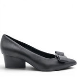 Salvatore Ferragamo Viva Black Leather Pumps Size 6.5/37.5 