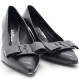 Salvatore Ferragamo Viva Black Leather Pumps Size 6.5/37.5 