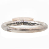 TIFFANY Sterling Silver Rubedo Return to Tiffany Round Charm Ring Size55