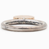 TIFFANY Sterling Silver Rubedo Return to Tiffany Round Charm Ring Size55