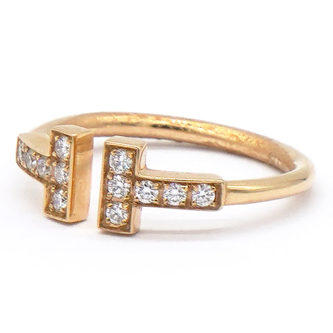 TIFFANY T Diamond Wire Ring Size48