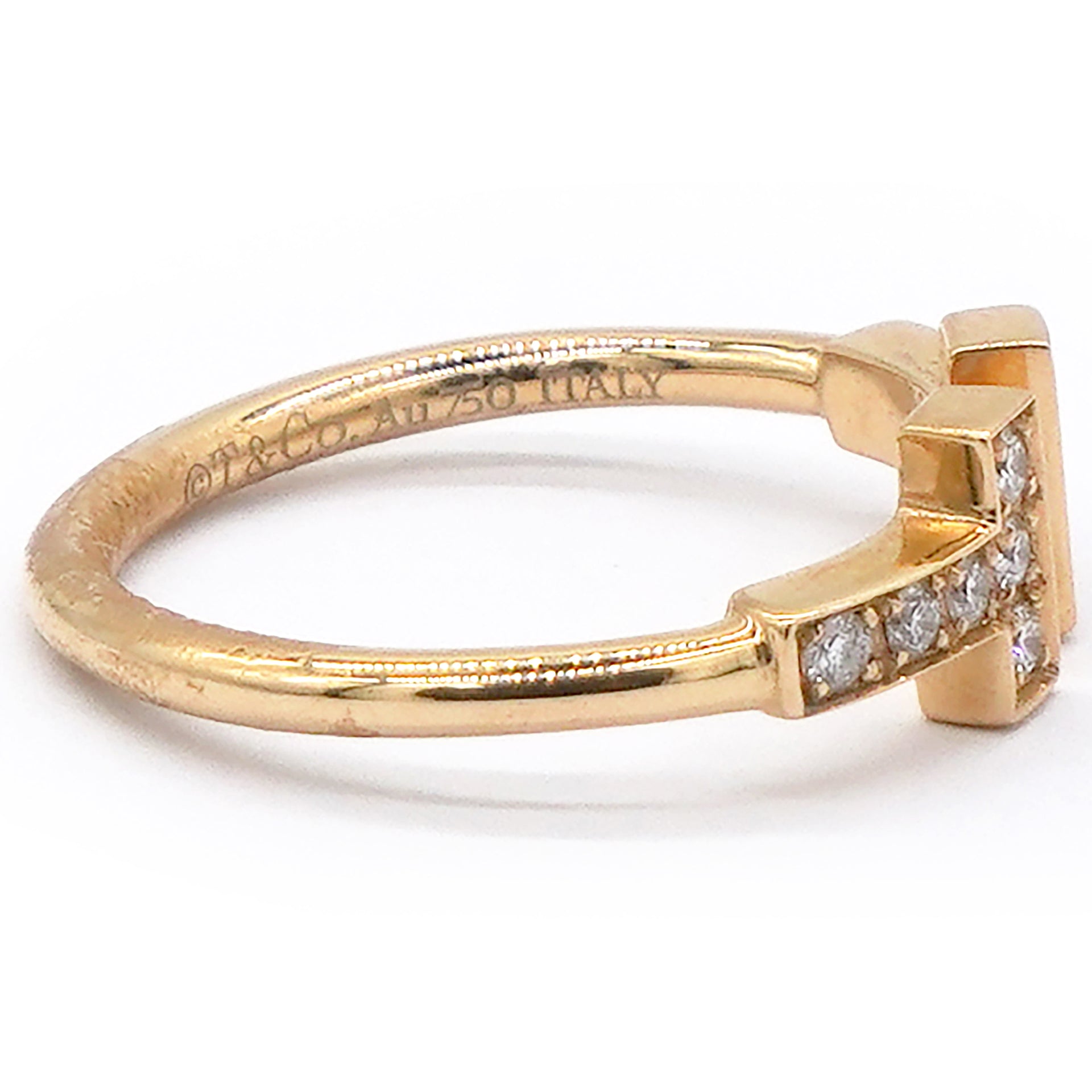 TIFFANY T Diamond Wire Ring Size48