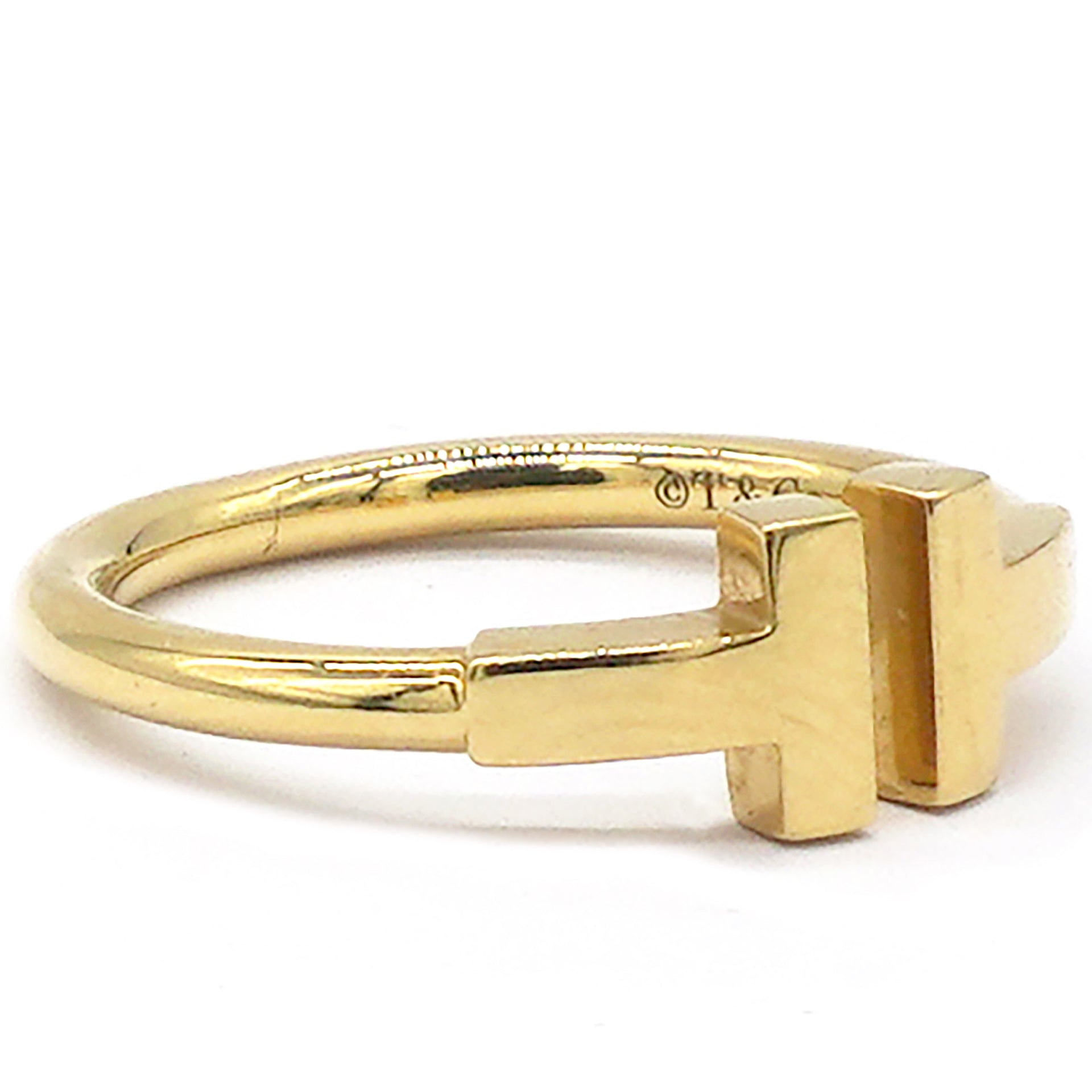 TIFFANY T Ring in Yellow Gold Size 51 