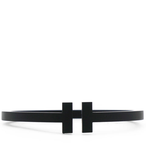 Tiffany & Co. T Square Black Tone Stainless Steel Bracelet 