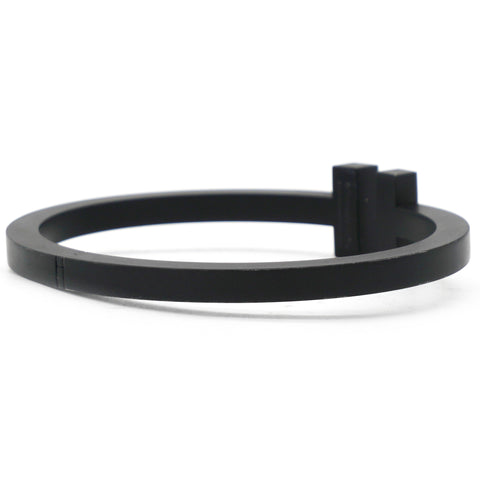 Tiffany & Co. T Square Black Tone Stainless Steel Bracelet 