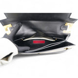 Valentino Leather Two-Tone Black And Beige Bag 