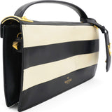 Valentino Leather Two-Tone Black And Beige Bag 