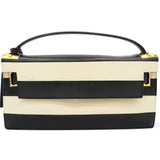 Valentino Leather Two-Tone Black And Beige Bag 