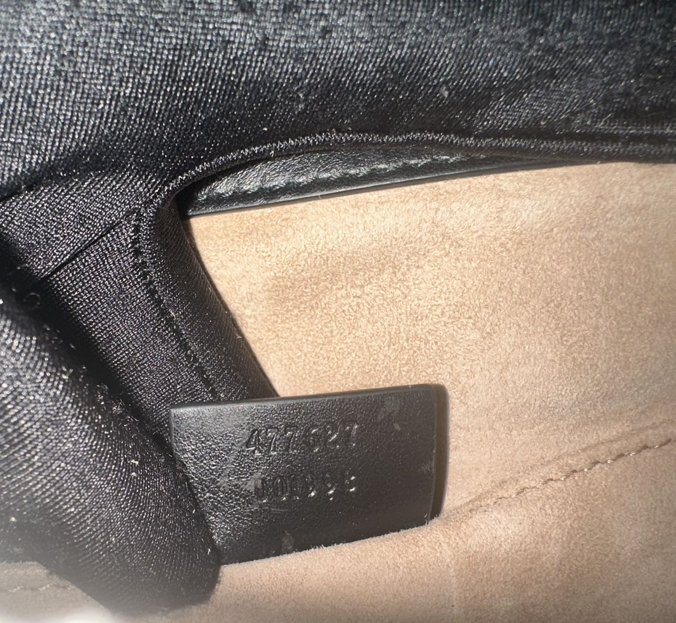Black Leather Vintage Web Sylvie Clutch Bag