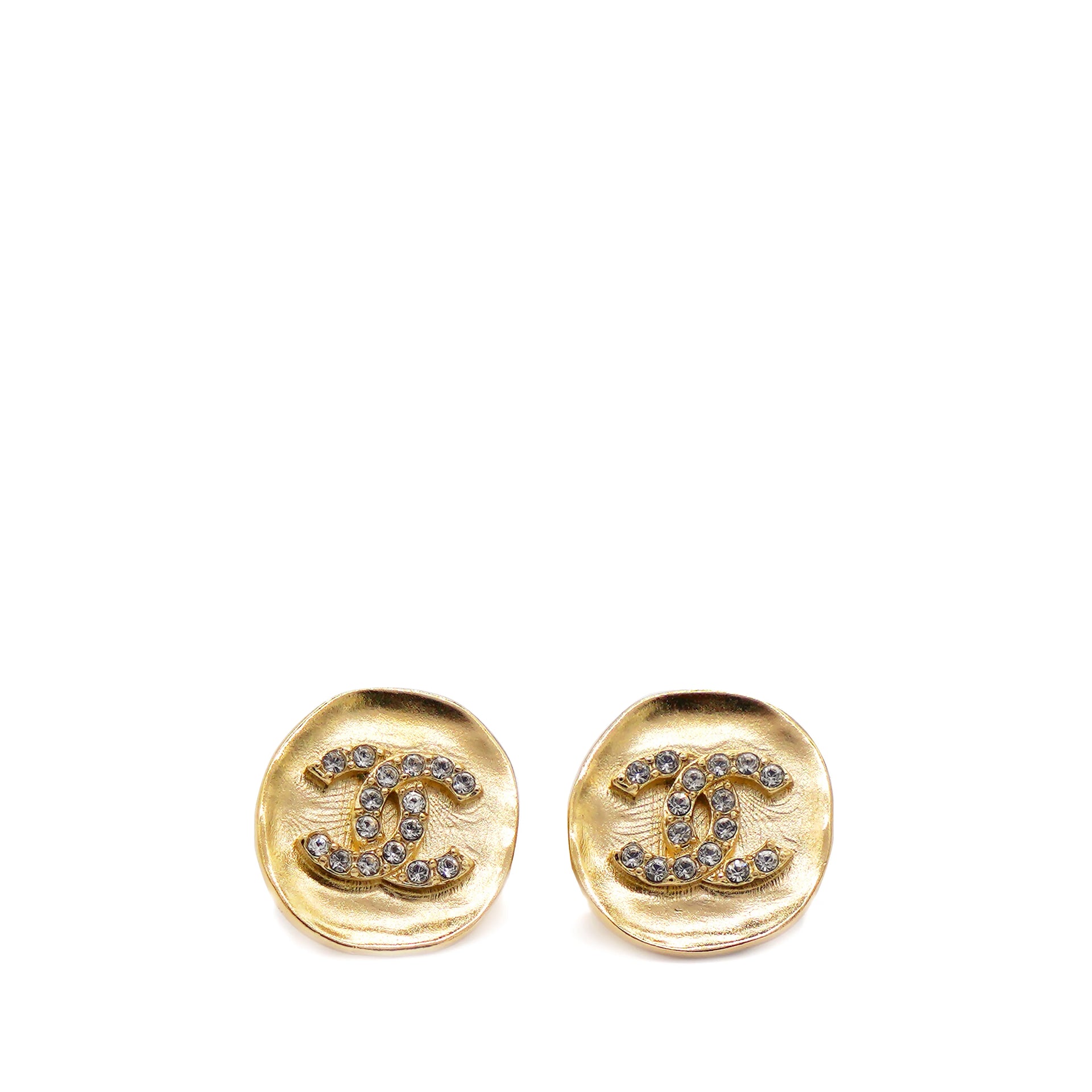 Chanel CC Plated Earrings –