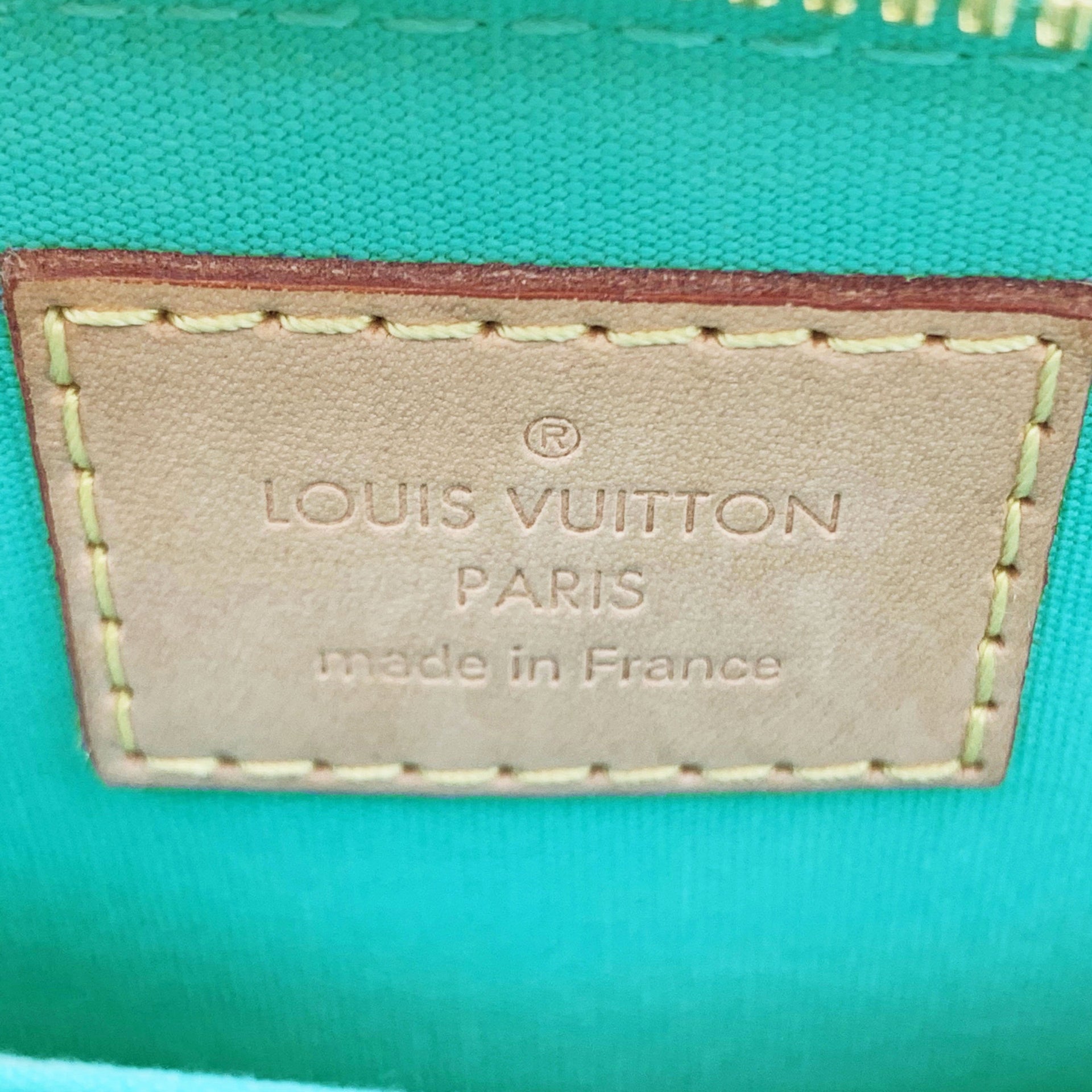 Louis Vuitton Alma Pm Vernis Blue Lagoon at 1stDibs