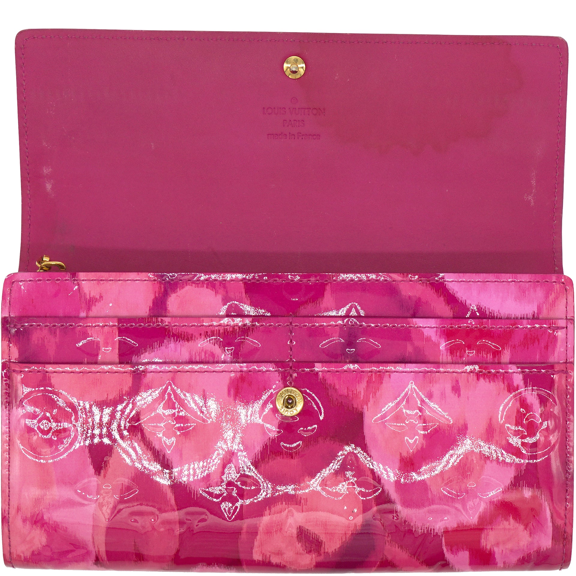 Louis Vuitton Indian Rose Monogram Vernis Ikat Limited Edition Sarah Wallet