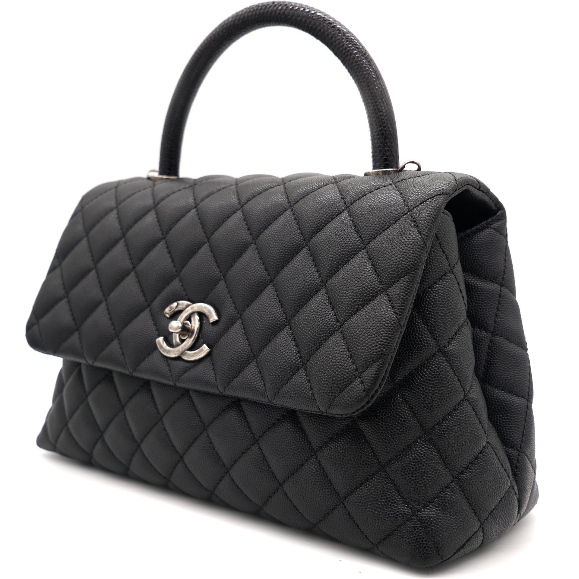 Chanel black caviar handbag Clearance